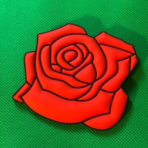 NEW Rose Bogg Bag Accessory or Charm